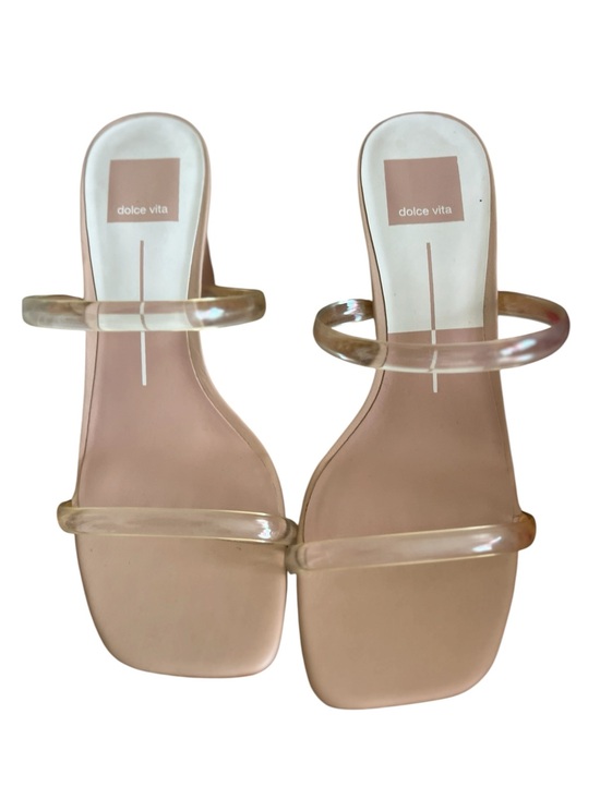 Dolce Vita Shoes - Dolce Vita Women's Nude Clear-Strap Slide Sandals